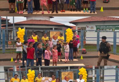 PSF Rural Divino Gonçalves realiza mobilização do Maio Amarelo com crianças em Flor de Minas