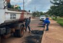 Prefeitura de Gurinhatã realiza Operação Tapa-Buracos para melhorar trafegabilidade no município