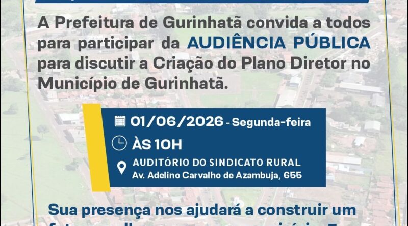 Audiência Pública para o Plano Diretor
