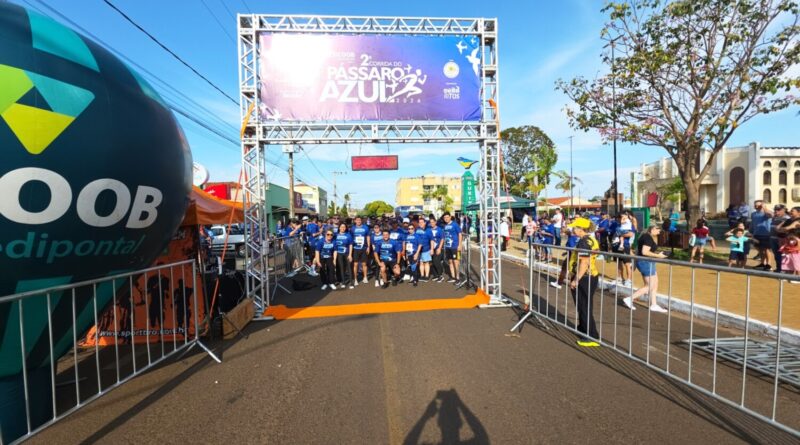 2ª Corrida do Pássaro Azul reúne centenas de participantes e abre comemorações pelos 64 anos de Gurinhatã