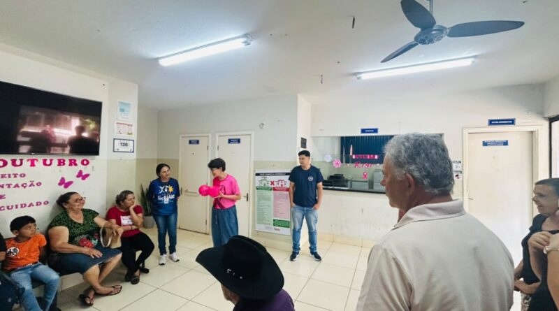 Projeto Sala de Espera aborda a importância da mamografia durante o Outubro Rosa em Gurinhatã